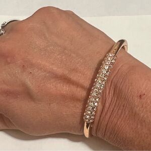 Rhinestone cuff bracelet